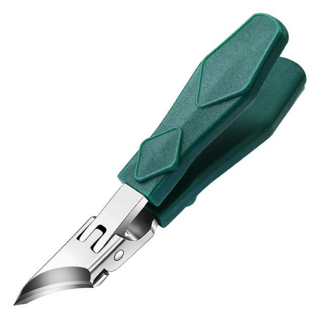 Precision Slanted Nail Clipper with Wide Jaw Opening