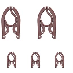 5-pack bärbara hopfällbara klädhängare för resor kaffe