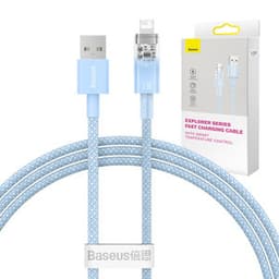 Rask ladekabel Baseus Explorer USB til Lightning 2.4A 1M (blå)
