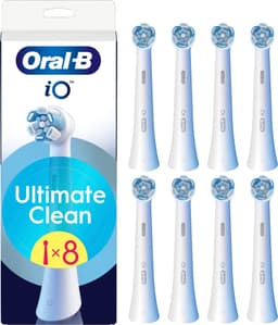 Oral-B iO Ultimate Clean tandbørstehoved 778435 8-stk (hvid)
