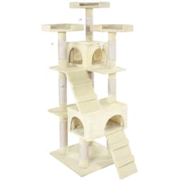 tectake Kradsetræ Barney 70 x 54 x 170 cm Creme