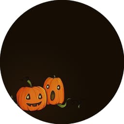 Sæt med 2 Halloween Græskar PVC Brikker, Magnetiske Dekorative Kop- og Skålmåtter