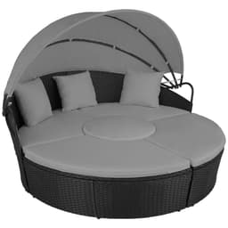 Rund daybed i polyrattan Santorini