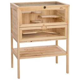 Hamsterbur av tre 60 x 40 x 80 cm