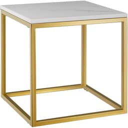 Marmor sidebord Alysia, kvadratisk