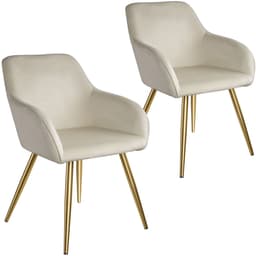 Stol Marilyn velour, guld