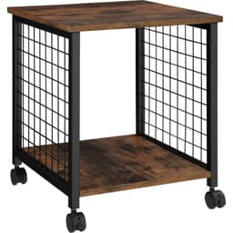 tectake Sidebord Gary 40x40x48cm 40 x 40 x 48 cm Industrielt Mørkt Træ, Rustikt