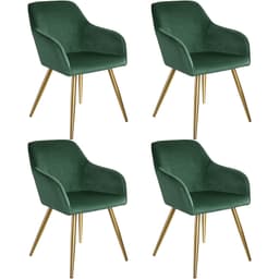 Karmstol Marilyn i sammetslook, guldben