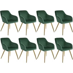 Karmstol Marilyn i sammetslook, guldben