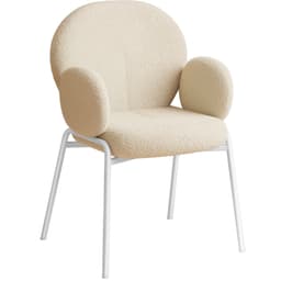 Stol Scandi polstret, Bouclé-stof