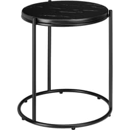 Sidobord Ellsa med marmorskiva och stålram