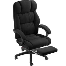 Kontorsstol Jillien med fotstöd och velouröverdrag