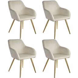 Stol Marilyn velour, guld