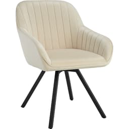 Roterbar stol Snug i sammet, vadderad