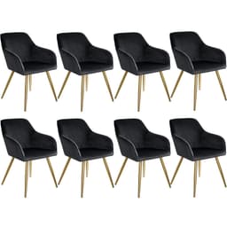 Karmstol Marilyn i sammetslook, guldben