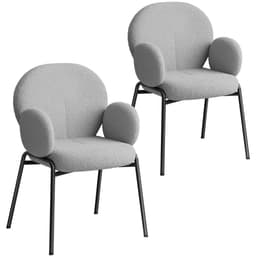 Stol Scandi polstret, Bouclé-stof