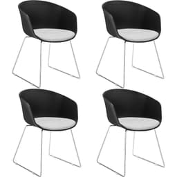 tectake Fåtölj Logart, stoppade 4-delarsset