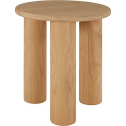 Rundt sidebord Sisi, ben af massivt træ