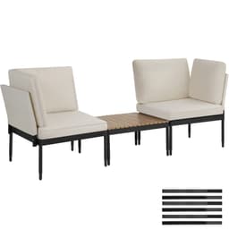 Loungeset Magaluf med aluminiumram 5i1 funktion