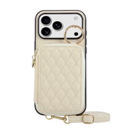 Elegant Lychee Tekstur PU Lær Lommebok Etui kompatibelt med iPhone 17 Pro Air med Kortholder og Støtte