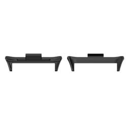 Sølv klokkerem i rustfritt stål for Xiaomi Mi Band 9 Pro/8 Pro/Redmi Watch 4 Sort 20 mm