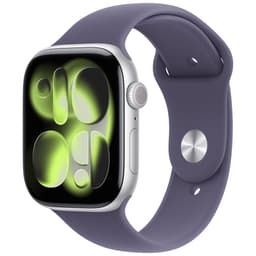 Apple Watch S11 46mm GPS (hopea alum./usvanvioletti urheiluraneke) M/L