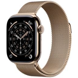 Apple Watch S11 42mm CEL (kultatitaani/kultainen milanolaisran.) S/M