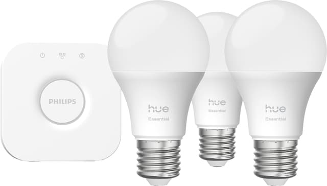 Hue Essentials LED-lampor 8W, E27 (3-pack)