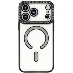Diamond bling MagSafe deksel iPhone 17 Pro - Svart