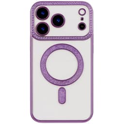 Diamond bling MagSafe deksel iPhone 17 Pro - Purple