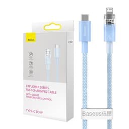 Snabbladdningskabel Baseus USB-C till Lightning Explorer Series 1m, 20