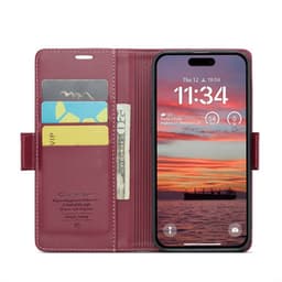 CaseMe puhelimenkotelo 023 iPhone 17 - Viininpunainen