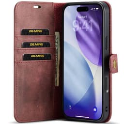 Mobil lommebok DG-Ming 2i1 iPhone 17 Pro - Rød