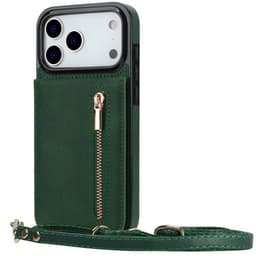 Zipper halskjede deksel iPhone 17 Pro - Grønn