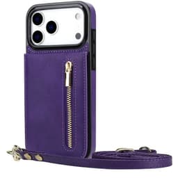 Zipper halskjede deksel iPhone 17 Pro - Lilla