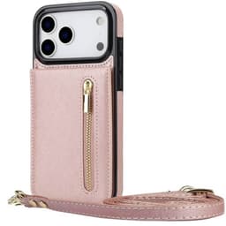 Zipper halskjede deksel iPhone 17 Pro - Rose