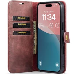 Mobil lommebok DG-Ming 2i1 iPhone 17 - Rød