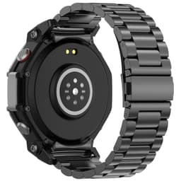 Klokkereim i rustfritt stål til Amazfit T-Rex 3 Sort