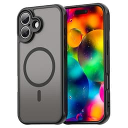 SKALO iPhone 17 Mat Hybrid Cover - Sort