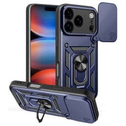 SKALO iPhone 17 Pro Armor Metallring Kameraslider Skal - Blå