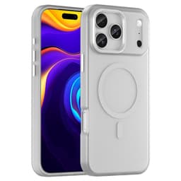SKALO iPhone 17 Pro Max Matt Translucent Hybrid Skal - Vit