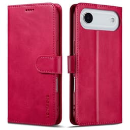SKALO iPhone Air LC.IMEEKE Premium PU-läder Plånboksfodral - Cerise