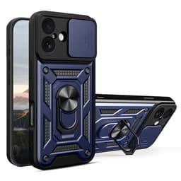 SKALO iPhone 17 Armor Metallring Kameraslider Skal - Blå