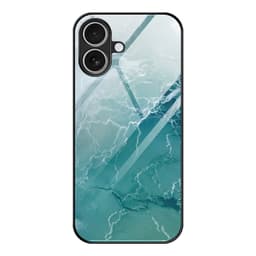SKALO iPhone 17 Marmor Härdat Glas TPU Skal - Motiv 3