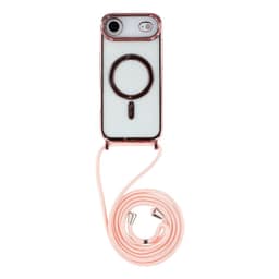 SKALO iPhone Air TPU Color Edge Halskæde Cover - Pink