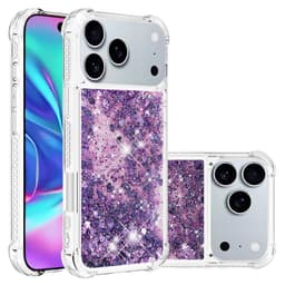 SKALO iPhone 17 Pro Max Kvicksand Glitter Skal - Lila
