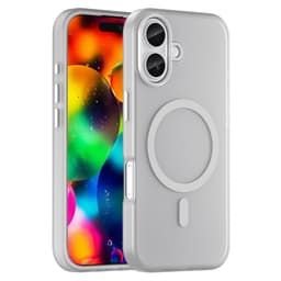 SKALO iPhone 17 Matt Translucent Hybrid Skal - Vit