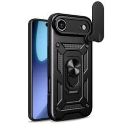 SKALO iPhone Air Armor Metallring Kameraslider Skal - Svart