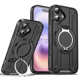 SKALO iPhone 17 Roterande Ring Skal - Svart