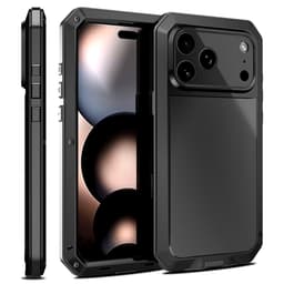Kraftig robust hybrid-deksel+herdet glass til iPhone 17 Pro Max